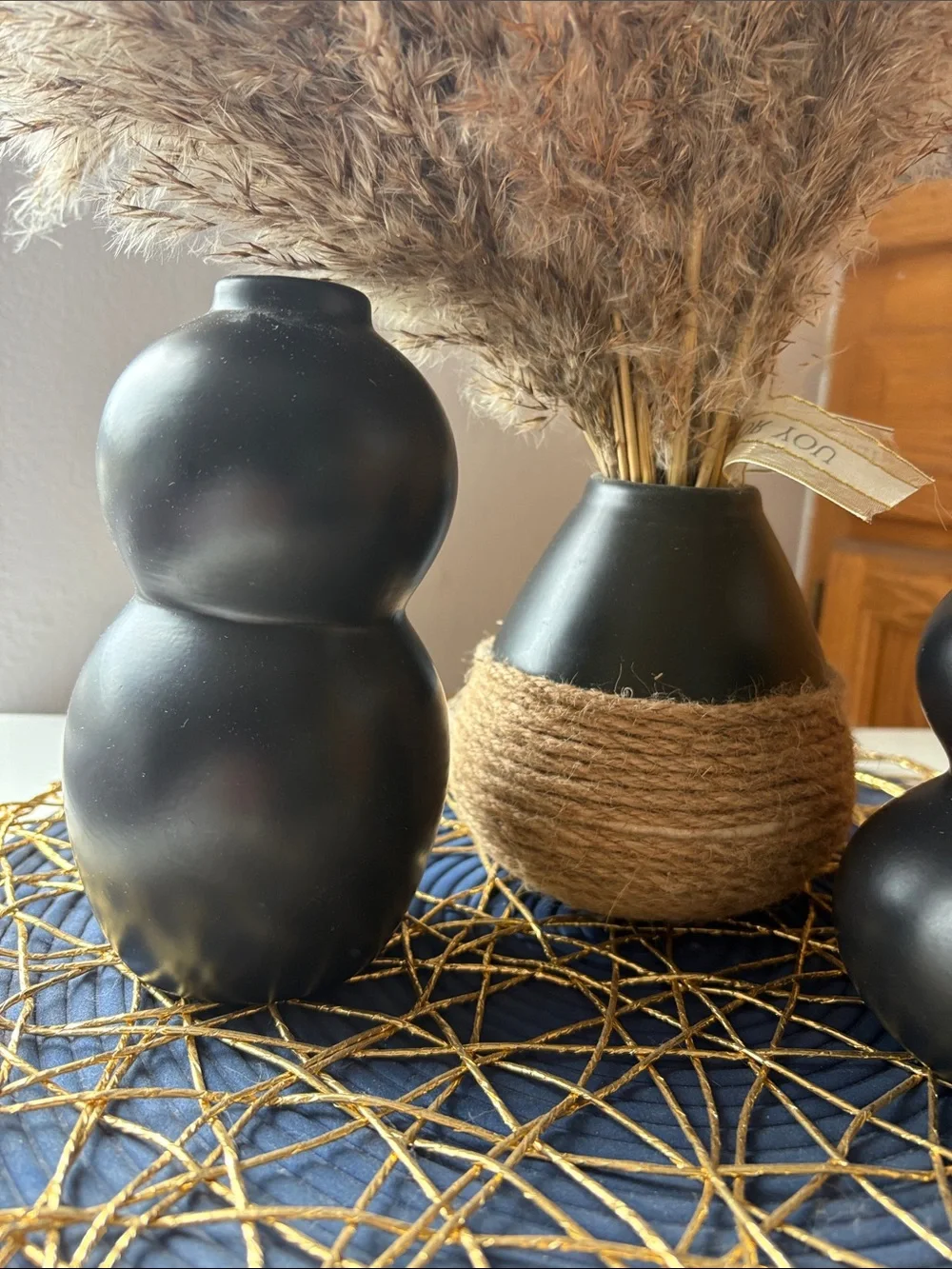 3pc sculpture decorative vases